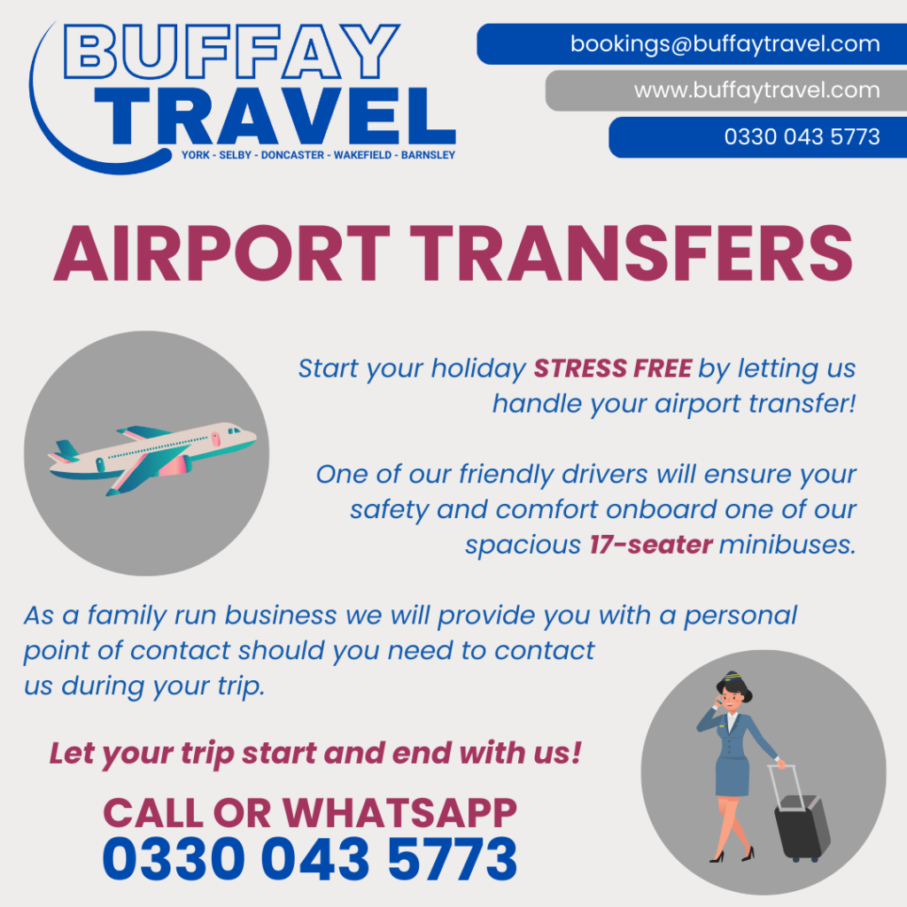 Buffay Travel poster about Airport Transfers